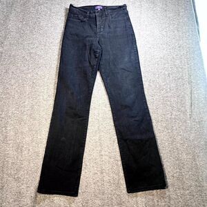 NYDJ Women’s Black Denim Marilyn Straight Jeans Size 2 Style #431B